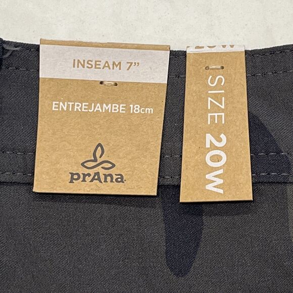 Prana Womens Halle Short Plus II Camo 20 W x 7" Standard Fit Stretch UPF Shorts - Picture 10 of 16